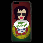Coque iPhone 6 Plus Premium Miss Portugal Brune