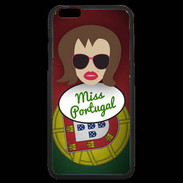 Coque iPhone 6 Plus Premium Miss Portugal Chatain