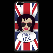 Coque iPhone 6 Plus Premium Miss UK Brune