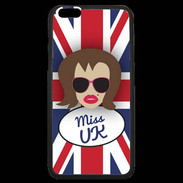 Coque iPhone 6 Plus Premium Miss UK Chatain