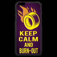 Coque iPhone 6 Plus Premium Keep Calm and Burn Out violet