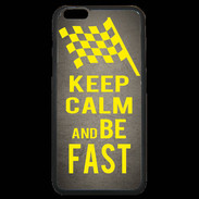 Coque iPhone 6 Plus Premium Keep Calm and Be Fast Gris