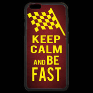 Coque iPhone 6 Plus Premium Keep Calm and Be Fast Rouge