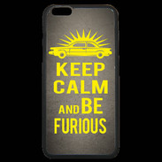 Coque iPhone 6 Plus Premium Keep Calm and Be Furious Gris