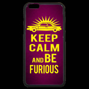 Coque iPhone 6 Plus Premium Keep Calm and Be Furious Rose