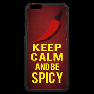 Coque iPhone 6 Plus Premium Keep Calm and Be Spicy Rouge
