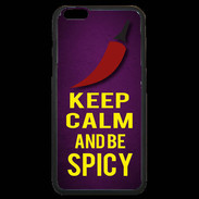Coque iPhone 6 Plus Premium Keep Calm and Be Spicy Violet