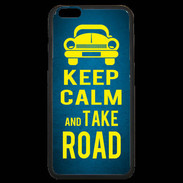 Coque iPhone 6 Plus Premium Keep Calm and Take o road 2 Bleu