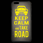 Coque iPhone 6 Plus Premium Keep Calm and Take o road 2 Gris