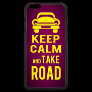 Coque iPhone 6 Plus Premium Keep Calm and Take o road 2 Rose