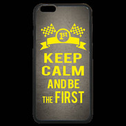 Coque iPhone 6 Plus Premium Keep Calm and Be the First Gris