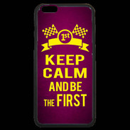 Coque iPhone 6 Plus Premium Keep Calm and Be the First Rose