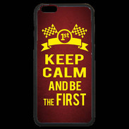 Coque iPhone 6 Plus Premium Keep Calm and Be the First Rouge