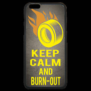 Coque iPhone 6 Plus Premium Keep Calm and Burn Out Gris