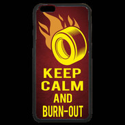 Coque iPhone 6 Plus Premium Keep Calm and Burn Out Rouge