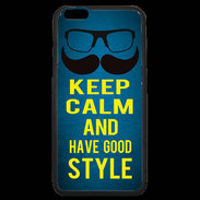 Coque iPhone 6 Plus Premium Keep Calm and Have a good Style Bleu