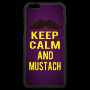 Coque iPhone 6 Plus Premium Keep Calm and Mustach Violet