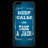 Coque iPhone 6 Plus Premium Keep Calm and Take Jack Bleu