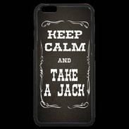 Coque iPhone 6 Plus Premium Keep Calm and Take Jack Gris