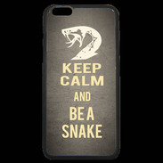 Coque iPhone 6 Plus Premium Keep Calm and Be a Snake Gris