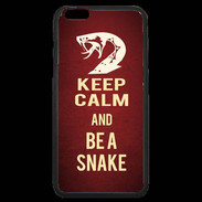 Coque iPhone 6 Plus Premium Keep Calm and Be a Snake Rouge