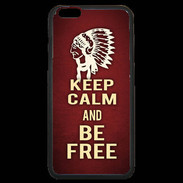 Coque iPhone 6 Plus Premium Keep Calm and Be Free Rouge