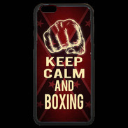 Coque iPhone 6 Plus Premium Keep Calm and Boxing Rouge