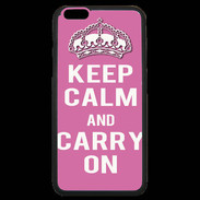 Coque iPhone 6 Plus Premium Keep Calm and Carry on Rose