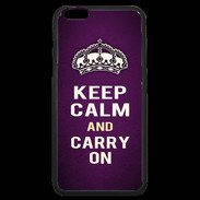 Coque iPhone 6 Plus Premium Keep Calm and Carry on Violet