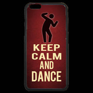 Coque iPhone 6 Plus Premium Keep Calm and Dance Rouge