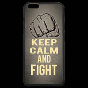 Coque iPhone 6 Plus Premium Keep Calm and Fight Gris