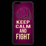 Coque iPhone 6 Plus Premium Keep Calm and Fight Rose