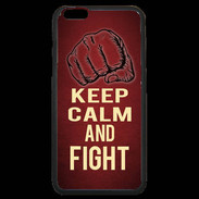 Coque iPhone 6 Plus Premium Keep Calm and Fight Rouge