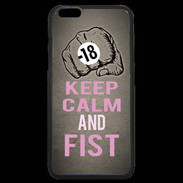 Coque iPhone 6 Plus Premium Keep Calm and Fist Gris