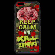 Coque iPhone 6 Plus Premium Keep Calm and Kill Zombies camouflage