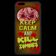 Coque iPhone 6 Plus Premium Keep Calm and Kill Zombies Orange
