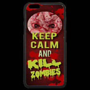 Coque iPhone 6 Plus Premium Keep Calm and Kill Zombies Rouge