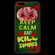 Coque iPhone 6 Plus Premium Keep Calm and Kill Zombies Vert