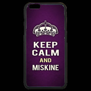 Coque iPhone 6 Plus Premium Keep Calm and Miskine Violet