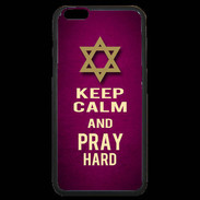 Coque iPhone 6 Plus Premium Keep Calm and Pray jewish Rose