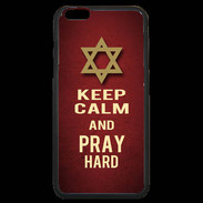 Coque iPhone 6 Plus Premium Keep Calm and Pray jewish Rouge