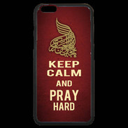 Coque iPhone 6 Plus Premium Keep Calm and Pray Muslim Rouge