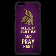 Coque iPhone 6 Plus Premium Keep Calm and Pray Muslim Violet