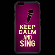Coque iPhone 6 Plus Premium Keep Calm and Sing Rose