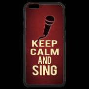 Coque iPhone 6 Plus Premium Keep Calm and Sing Rouge