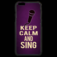 Coque iPhone 6 Plus Premium Keep Calm and Sing Violet