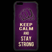 Coque iPhone 6 Plus Premium Keep Calm and Stay strong Violet