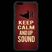 Coque iPhone 6 Plus Premium Keep Calm and Up Sound Rouge
