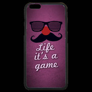 Coque iPhone 6 Plus Premium Life It's a game Rose ZG