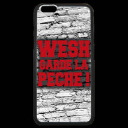 Coque iPhone 6 Plus Premium Wesh garde la pèche Rouge